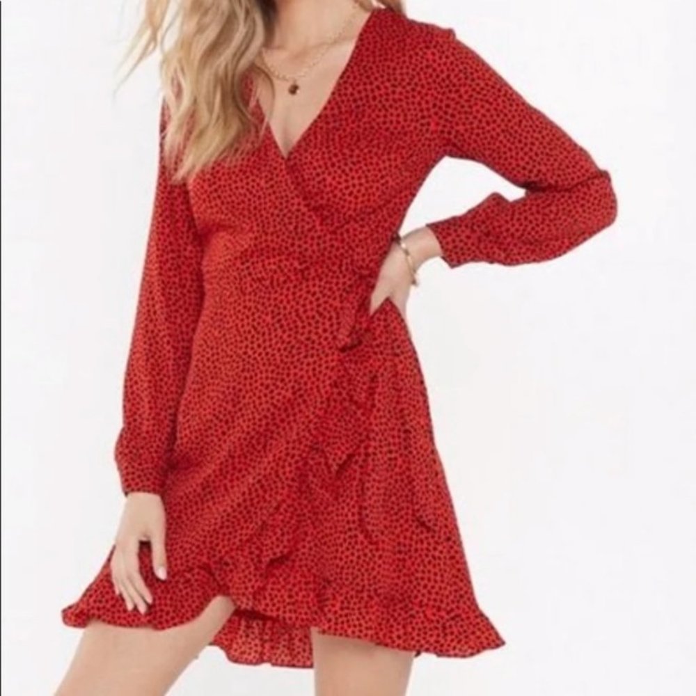 Little Spotty Wrap Dress